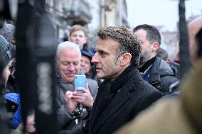 Emmanuel Macron presides the ceremony marking the 80th anniversary of the liberation of Colmar