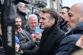 Emmanuel Macron presides the ceremony marking the 80th anniversary of the liberation of Colmar