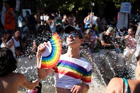 Antifascist And Antiracist Pride March In Plaza De Mayo