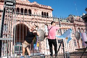 Antifascist And Antiracist Pride March In Plaza De Mayo