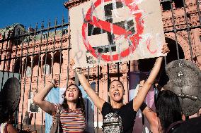 Antifascist And Antiracist Pride March In Plaza De Mayo