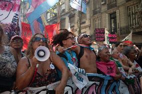 Antifascist And Antiracist Pride March In Plaza De Mayo