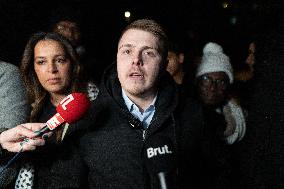 Louis Boyard speaks to the press after his defeat in the municipal elections - Villeneuve Saint-Georges RL