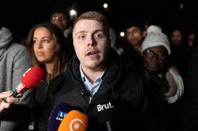 Louis Boyard speaks to the press after his defeat in the municipal elections - Villeneuve Saint-Georges RL