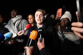Louis Boyard speaks to the press after his defeat in the municipal elections - Villeneuve Saint-Georges RL