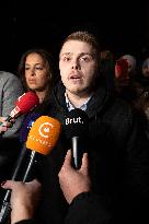 Louis Boyard speaks to the press after his defeat in the municipal elections - Villeneuve Saint-Georges RL