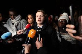 Louis Boyard speaks to the press after his defeat in the municipal elections - Villeneuve Saint-Georges RL