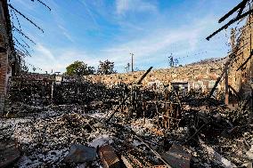 Aftermath of the Eaton Fire in Altadena