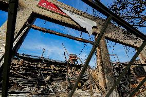 Aftermath of the Eaton Fire in Altadena