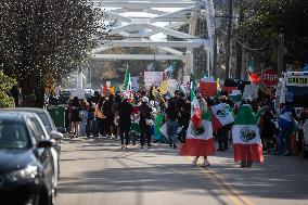 Protest Against Trump Immigration Policies In Houston