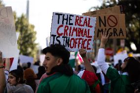 Protest Against Trump Immigration Policies In Houston