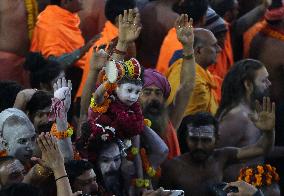 Maha Kumbh Mela Festival In Prayagraj, India