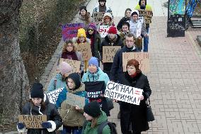 Azov in Captivity rally in Uzhhorod