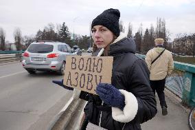 Azov in Captivity rally in Uzhhorod
