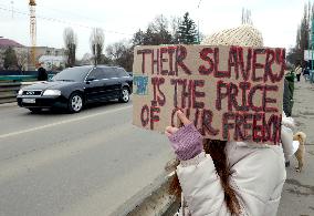 Azov in Captivity rally in Uzhhorod
