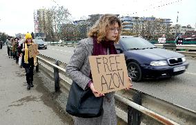 Azov in Captivity rally in Uzhhorod