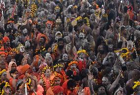 Maha Kumbh Mela Festival In Prayagraj, India