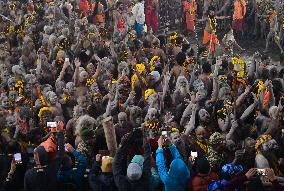 Maha Kumbh Mela Festival In Prayagraj, India