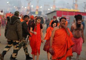 Maha Kumbh Mela Festival In Prayagraj, India