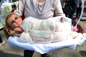 Candlemas Day In The Center Of Tlalpan In Mexico City