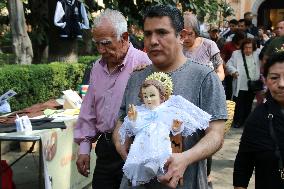 Candlemas Day In The Center Of Tlalpan In Mexico City