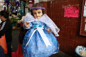 Candlemas Day In The Center Of Tlalpan In Mexico City