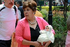 Candlemas Day In The Center Of Tlalpan In Mexico City