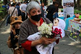 Candlemas Day In The Center Of Tlalpan In Mexico City