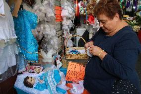 Candlemas Day In The Center Of Tlalpan In Mexico City