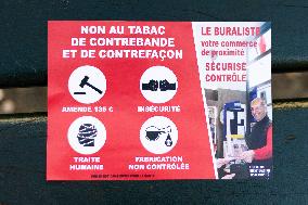 Mobilization Of Tobacconists In Paris