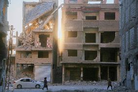 The Yarmouk, Syria's Largest Palestinian Refugee Camp Lies In Ruins