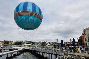 Visitors At Disney Springs In Florida