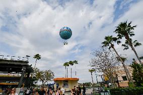 Visitors At Disney Springs In Florida