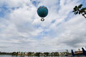 Visitors At Disney Springs In Florida