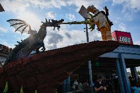 Visitors At Disney Springs In Florida