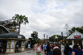 Visitors At Disney Springs In Florida