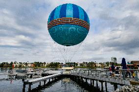 Visitors At Disney Springs In Florida