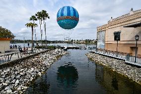 Visitors At Disney Springs In Florida