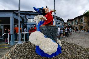 Visitors At Disney Springs In Florida