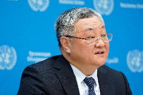 Chinese Ambassador Fu Cong Press Conference At The United Nations