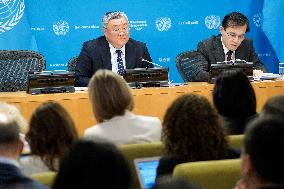 Chinese Ambassador Fu Cong Press Conference At The United Nations