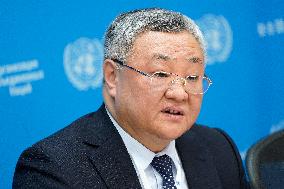 Chinese Ambassador Fu Cong Press Conference At The United Nations