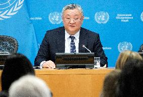 Chinese Ambassador Fu Cong Press Conference At The United Nations