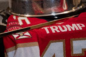 President Donald J Trump hosts the Florida Panthers at White House