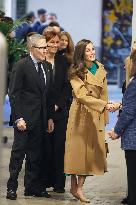 Queen Letizia Presides Over The World Cancer Day Institutional Act - Madrid