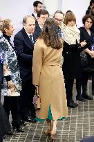 Queen Letizia Presides Over The World Cancer Day Institutional Act - Madrid