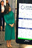 Queen Letizia Presides Over The World Cancer Day Institutional Act - Madrid
