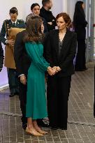 Queen Letizia Presides Over The World Cancer Day Institutional Act - Madrid