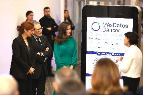 Queen Letizia Presides Over The World Cancer Day Institutional Act - Madrid