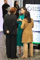 Queen Letizia Presides Over The World Cancer Day Institutional Act - Madrid